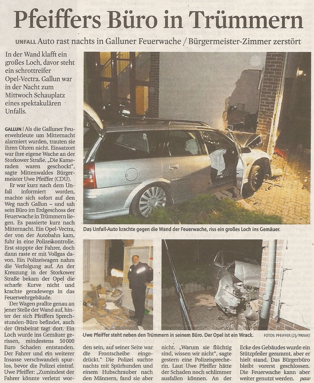 Zeitungsartikel © Märkische Allgemeine